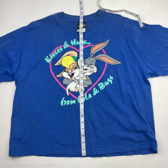 Lola and Bugs Crop Top Shirt / Shorts 1996 space jam Jerry Leigh Warner bros - Picture 11 of 11